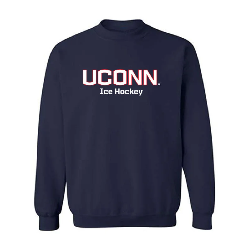 UConn - NCAA Women's Ice Hockey : Taylor Porthan - Classic Shersey Crewneck Sweatshirt Hoodie with Stripes Bold Sporty