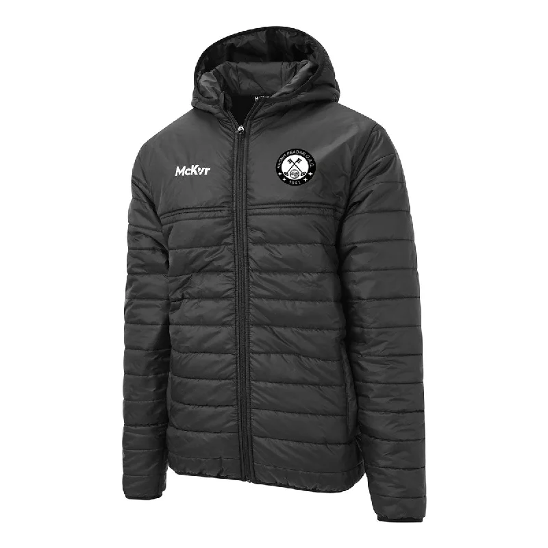 Mc Keever St Peters GAA Core 22 Puffa Jacket - Adult - Black Denim Fabric Leather Fabric Suede Fabric