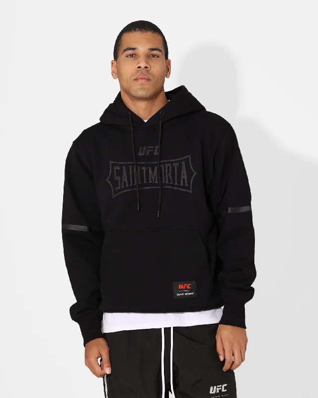 Saint Morta X UFC Championship Hoodie Black/Grey Hoodie with Hood Adjustable Protection