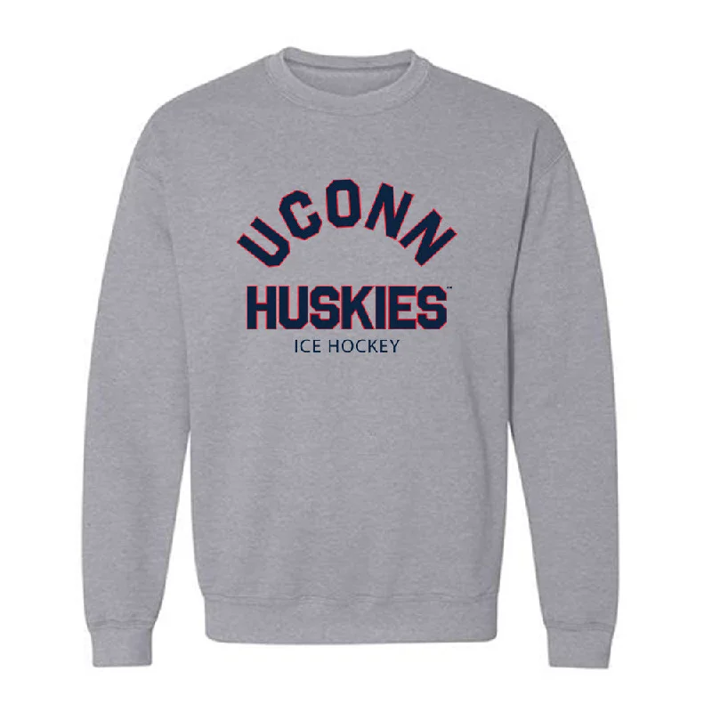 UConn - NCAA Women's Ice Hockey : Taylor Porthan - Classic Shersey Crewneck Sweatshirt Hoodie with Camouflage Military Edgy