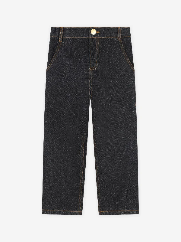 KENZO Kids Denim Trousers in Black Trousers Corduroy Warm