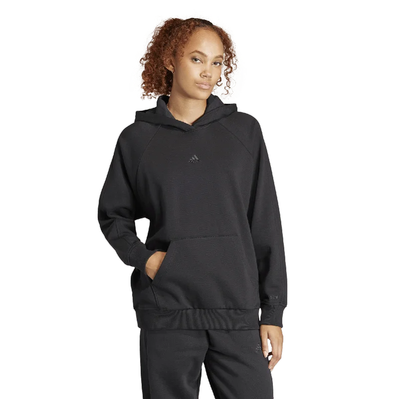 Women's Adidas All SZN Fleece Boyfriend Hoodie Hoodie with Rhinestones Sparkly Elegant