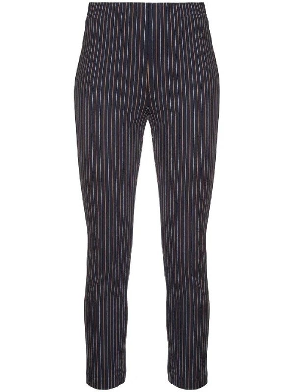 striped fitted trousers Trousers Harem Relaxed Fit