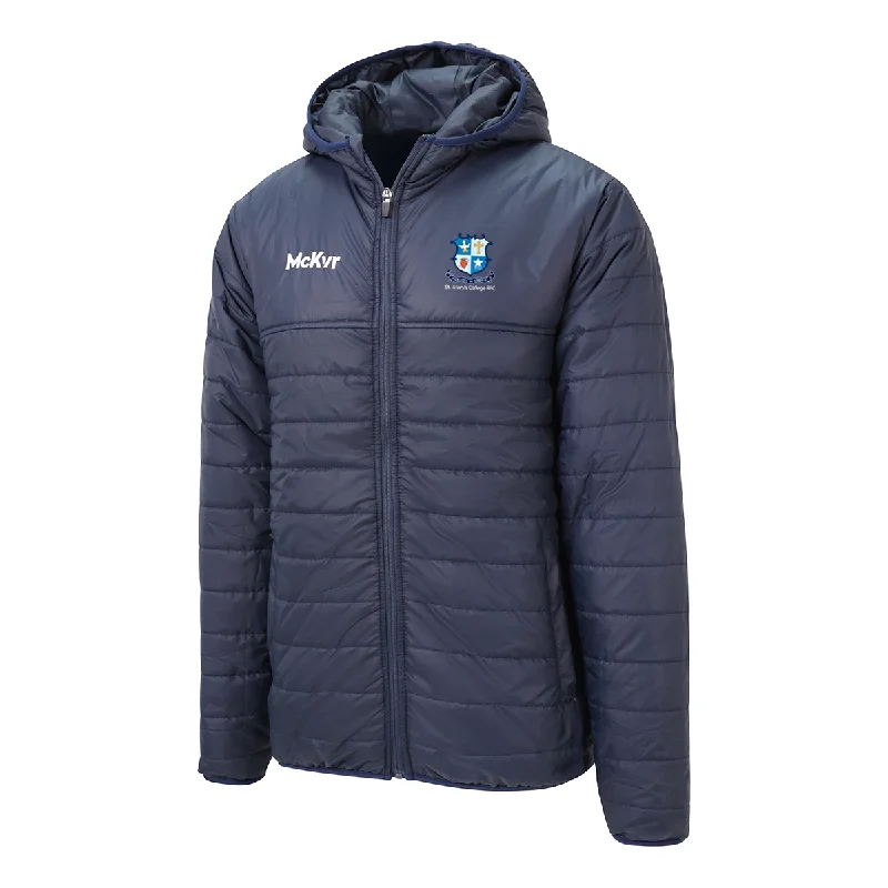 Mc Keever St Mary's College RFC Core 22 Puffa Jacket - Adult - Navy Cardigan Sweater Pullover