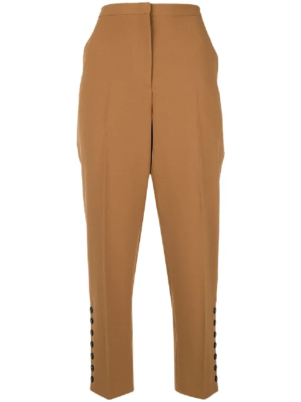 cropped high-waist trousers Trousers fashionable trendy