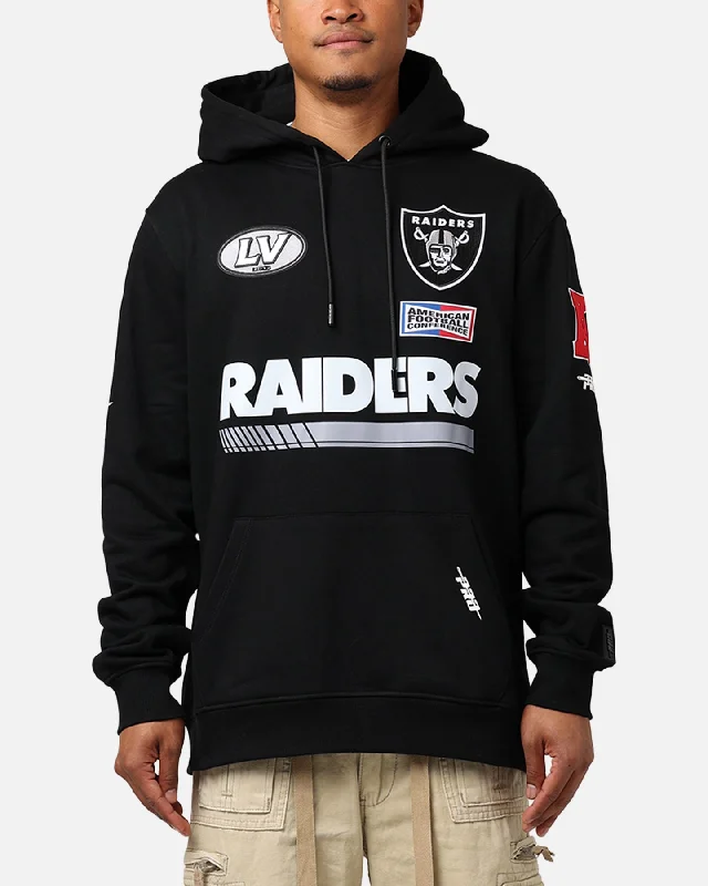 Pro Standard Las Vegas Raiders Fast Lane Hoodie Black Hoodie with Pattern Geometric Abstract Pro Standard Las Vegas Raiders Fast Lane Hoodie Black Hoodie with Pattern Geometric Abstract