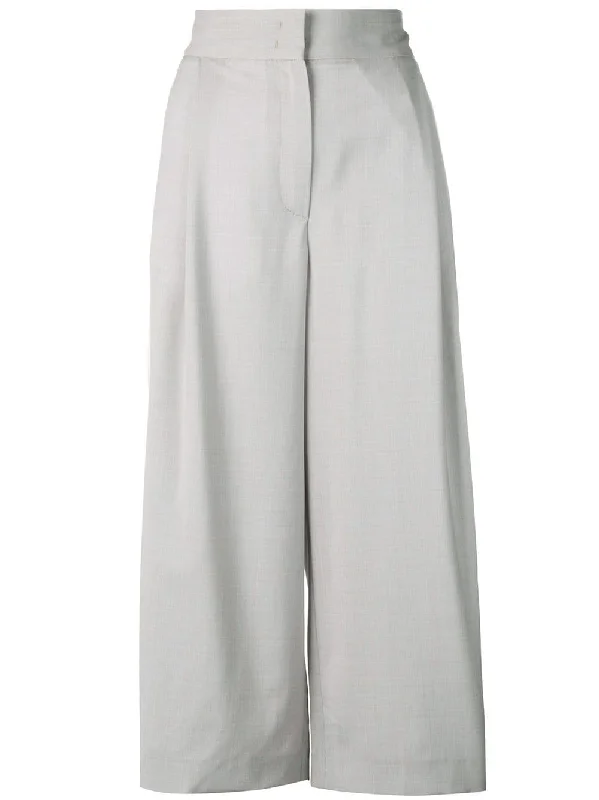 cropped palazzo trousers Trousers sophisticated sleek