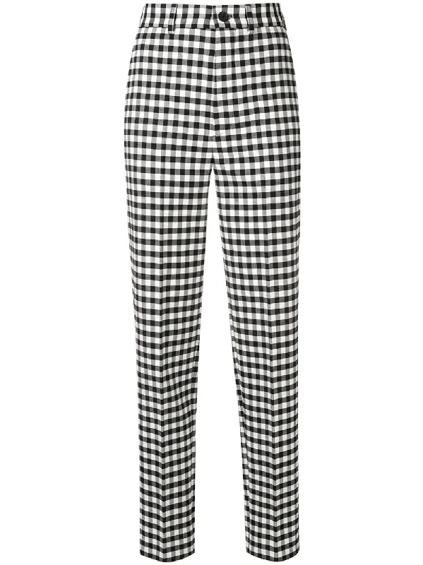 tailored gingham trousers Trousers Harem Relaxed Fit