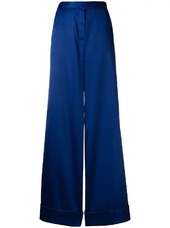 satin wide-leg trousers Trousers Favorite Customer