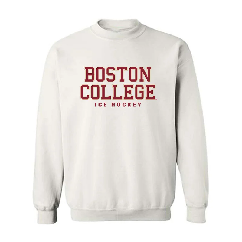 Boston College - NCAA Women's Ice Hockey : Kiley Erickson - Classic Shersey Crewneck Sweatshirt Hoodie with Stripes Bold Sporty