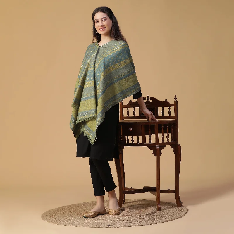 Regal Woolen Woven Design Shawl Elegant Silk Shawl Scarf