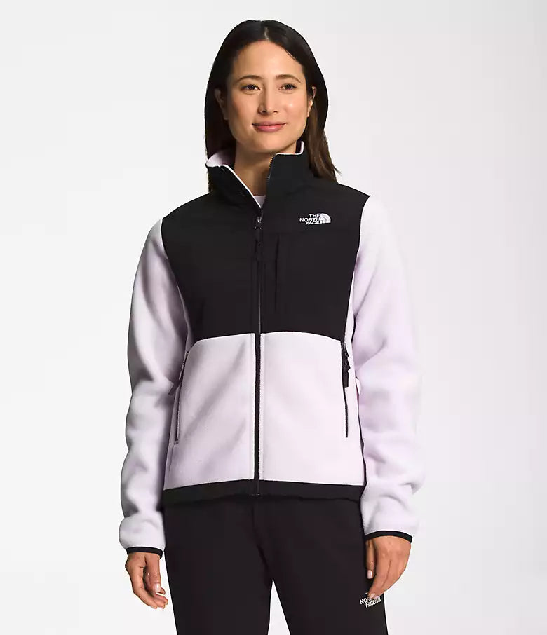 Women's The North Face | Denali Jacket | Lavender Fog A-Line Jacket Boat Neck Shawl Collar