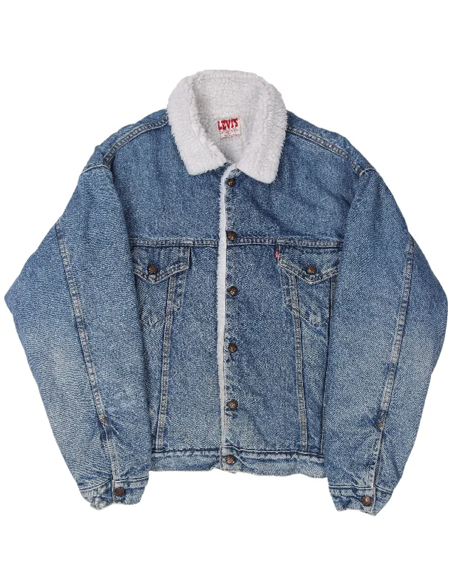 Levi's Shearling Denim Jacket Herringbone Jacket Checkered Jacket Solid Jacket