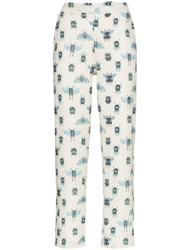 Momposina slim insect print trousers Trousers Occasion Special