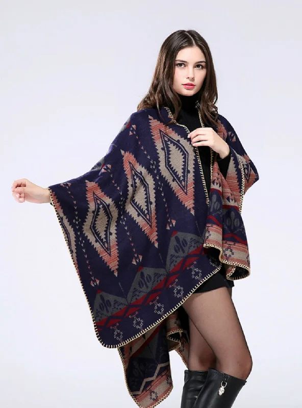 GEOMETRIC DIAMOND CASHMERE SHAWL Stylish Pashmina Shawl Wrap