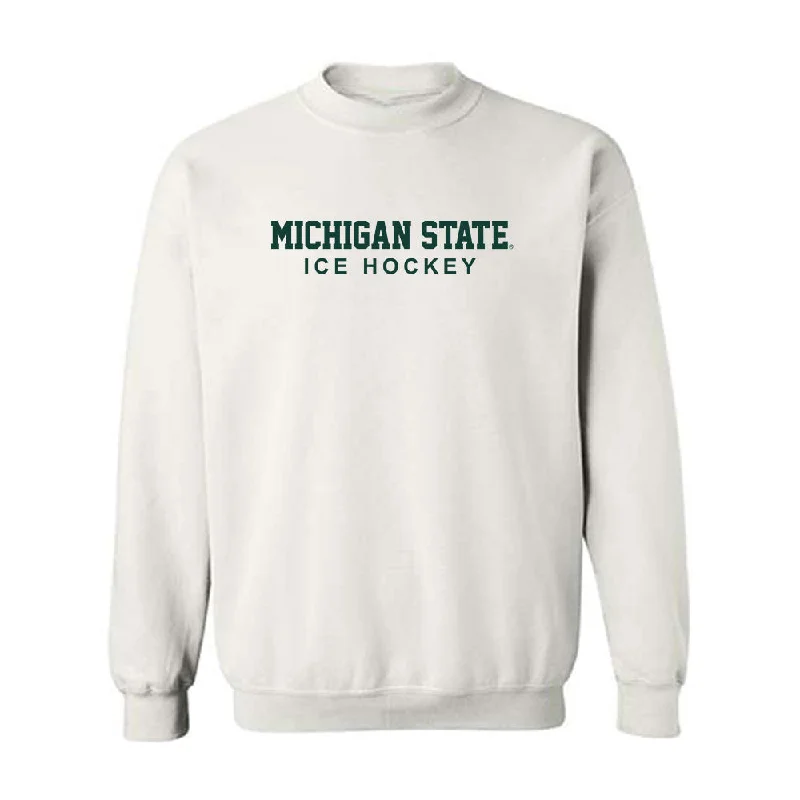 Michigan State - NCAA Women's Ice Hockey : Karsen Dorwart - Classic Shersey Crewneck Sweatshirt Hoodie with Contrast Stitching Detailed Premium