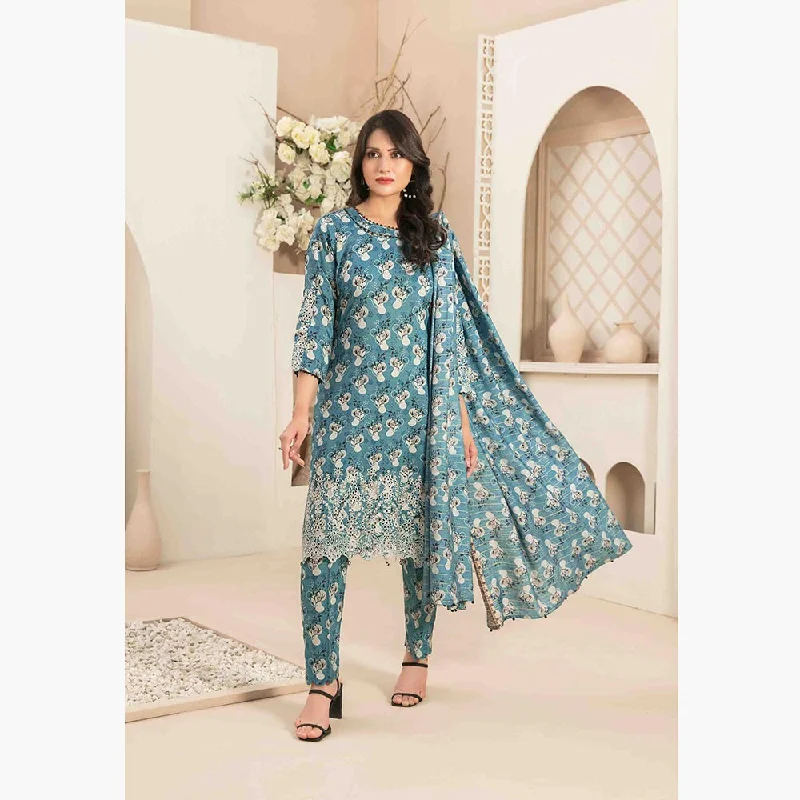 Tawakkal Mayal Viscose Embroidered Unstitched 3Pcs Suit With Shawl Fashionable Oversized Shawl