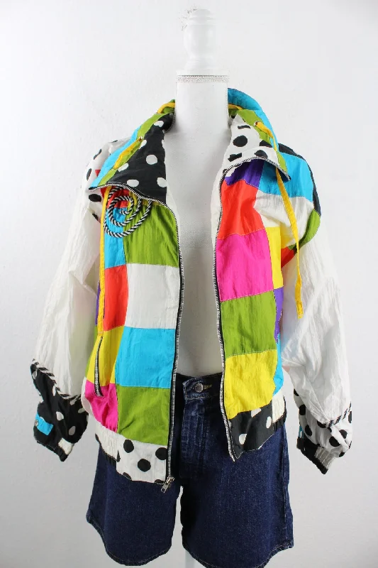 Vintage Gallery Colorblock Jacket (S) Fitted Jacket Loose Jacket Oversized Jacket