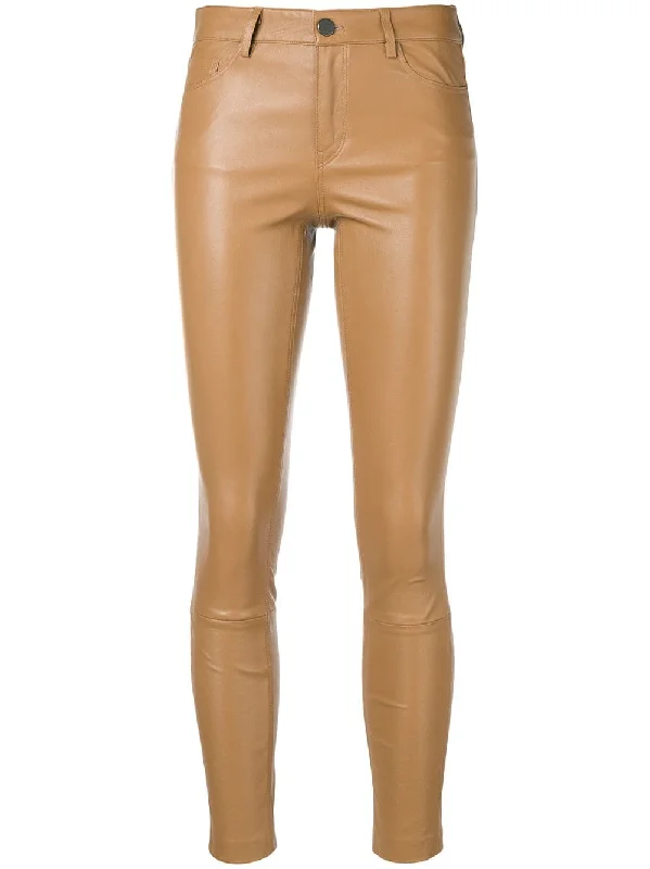 skinny leather trousers Trousers Low Rise Relaxed