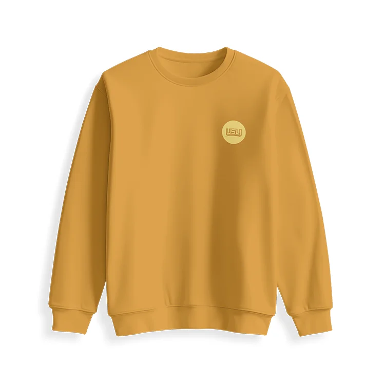 Monochrome Crewneck Pullover - Marigold Surplice Neck Pullover