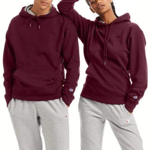 Men's Powerblend® Fleece Pullover Hoodie Bardot Neck Top