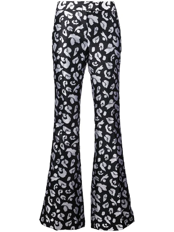 Aimee flared trousers Trousers Plaid Checkered