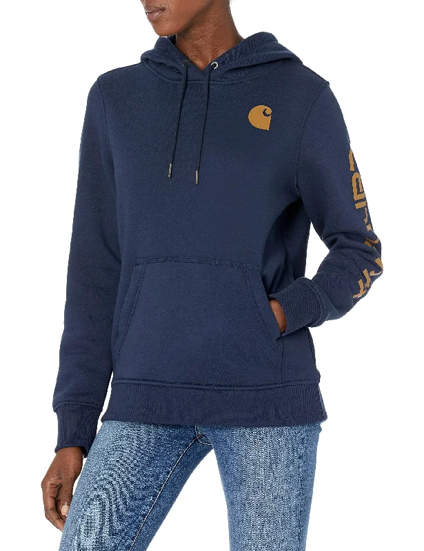 Carhartt Women's Clarksburg Graphic Sleeve Pullover Sweatshirt Mock Neck Pullover