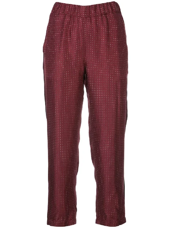 polka dot silk trousers Trousers Chinos Classic