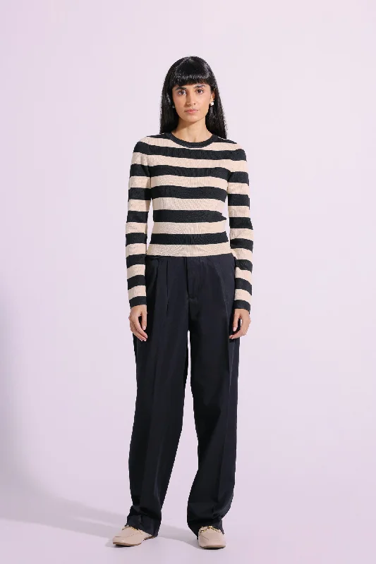 STRIPED SWEATER (E1275/108/902) Soft Cozy Warm