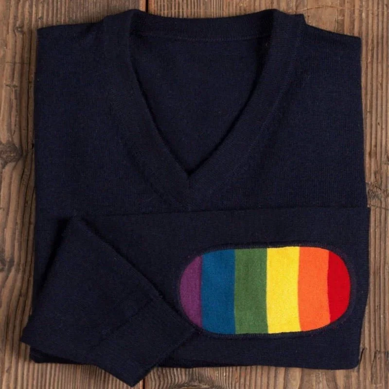 Navy and Rainbow