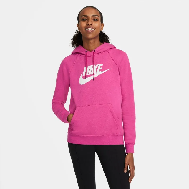 Women's Nike Sportswear Essential Fleece Pullover Hoodie Hoodie with Gradient Ombre Colorful