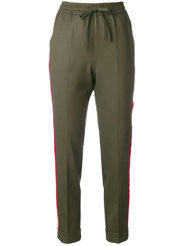 velvet trim trousers Trousers Leisure Comfortable