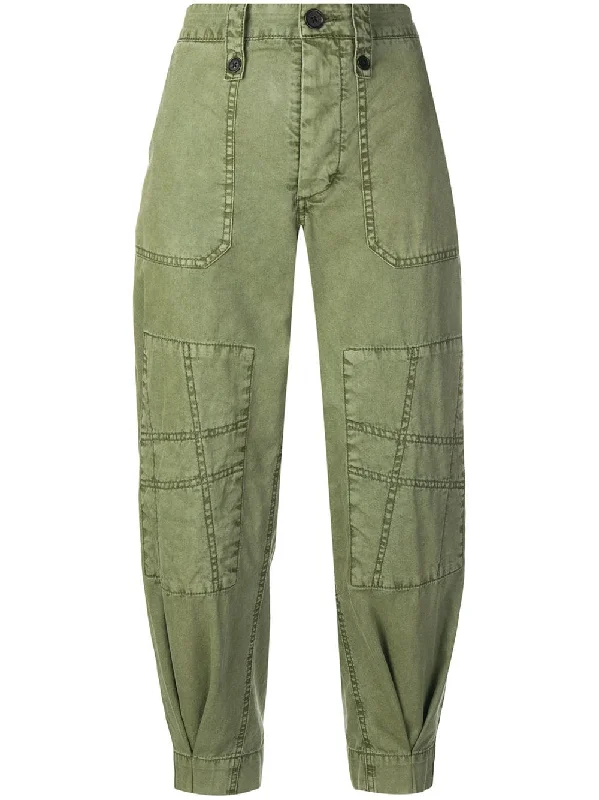 Pia military trousers Trousers Flared Retro