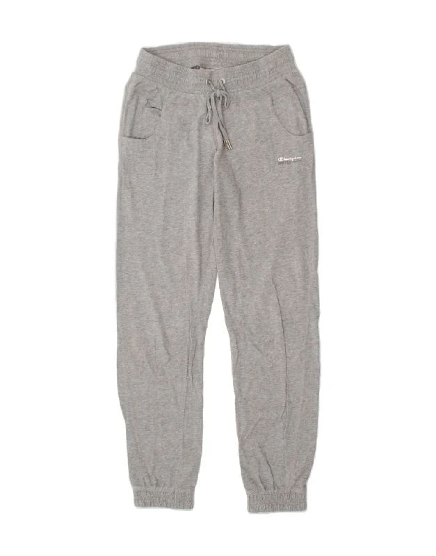 CHAMPION Womens Tracksuit Trousers Joggers UK 8 Small  Grey Trousers stylish modern