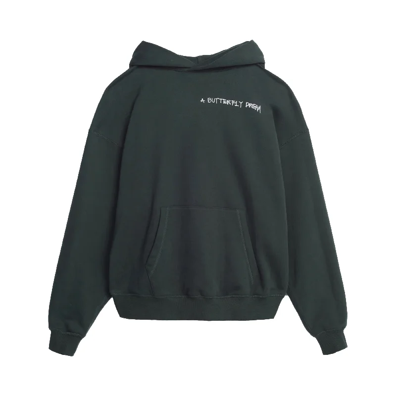 Proper Dirty Murs Pullover Hoodie Forest Fine Merino Wool