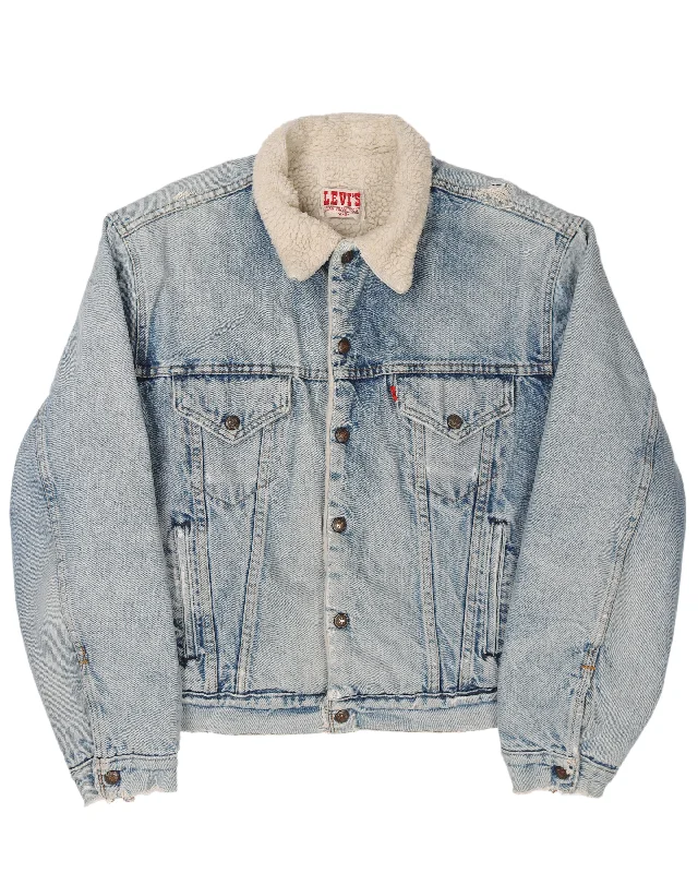 Levi's Shearling Denim Jacket Plaid Jacket Tartan Jacket Houndstooth Jacket