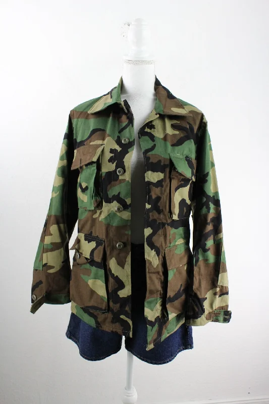 Vintage Military Jacket (XS) Cardigan Sweater Pullover