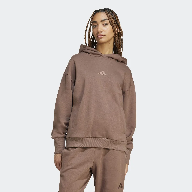 Women's Adidas ALL SZN Fleece Loose Hoodie Hoodie with Zipper Placket Modern Functional