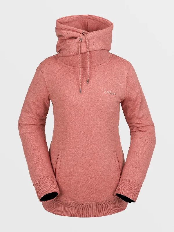 Tower Hoodie - EARTH PINK Hoodie with Full-Zip Functional Layering