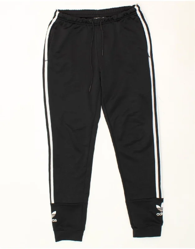 ADIDAS Womens Tracksuit Trousers Joggers UK 12 Medium Black Trousers Polka Dot Cute