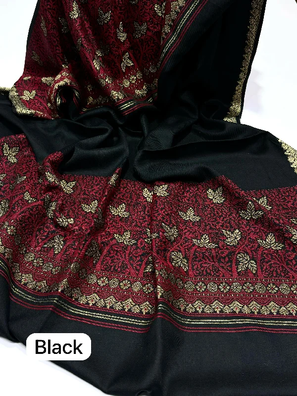 Elegant And Beautiful Black Pashmina Shawl Elegant Velvet Shawl Wrap