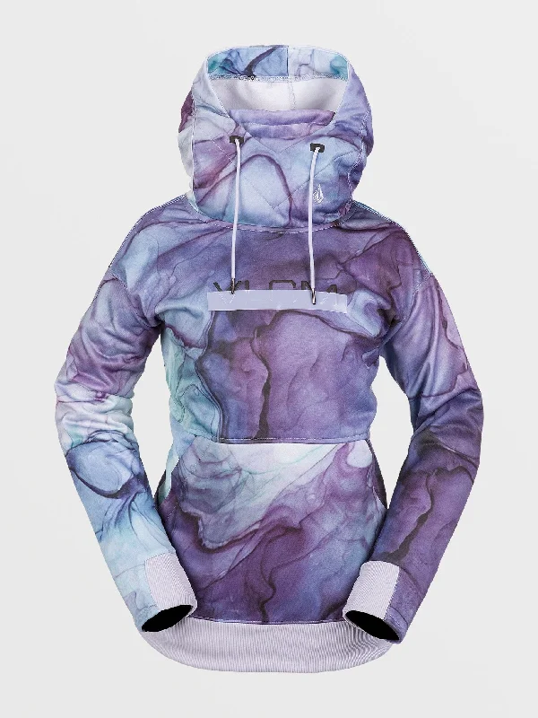 Riding Hydro Hoodie - GLACIER INK Hoodie with Hem Patch Decorative Personalized