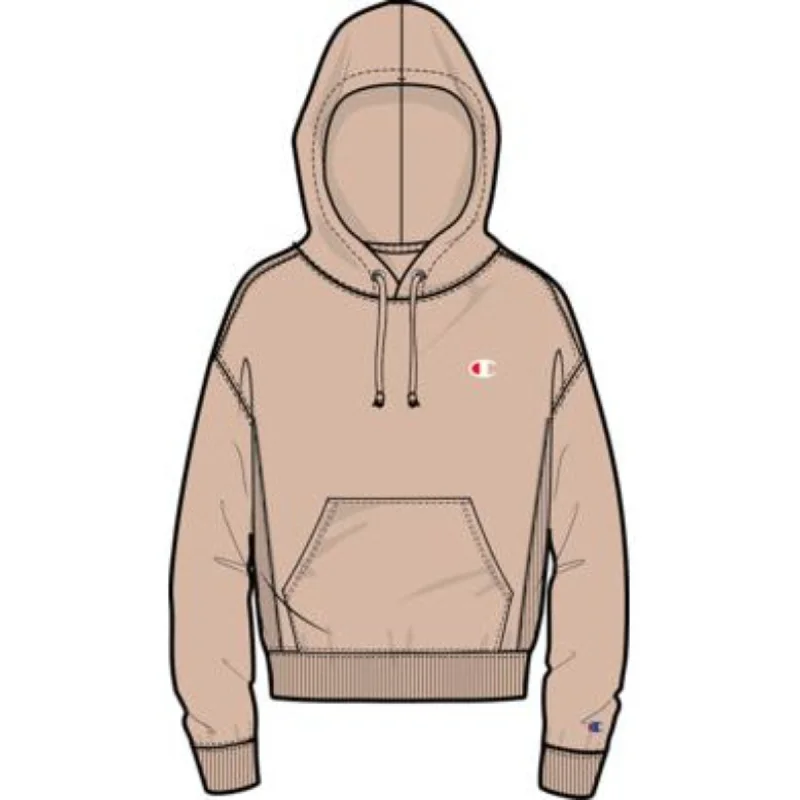 Women's Champion Reverse Weave Po Hoodie Hoodie with Half-Zip Sporty Casual