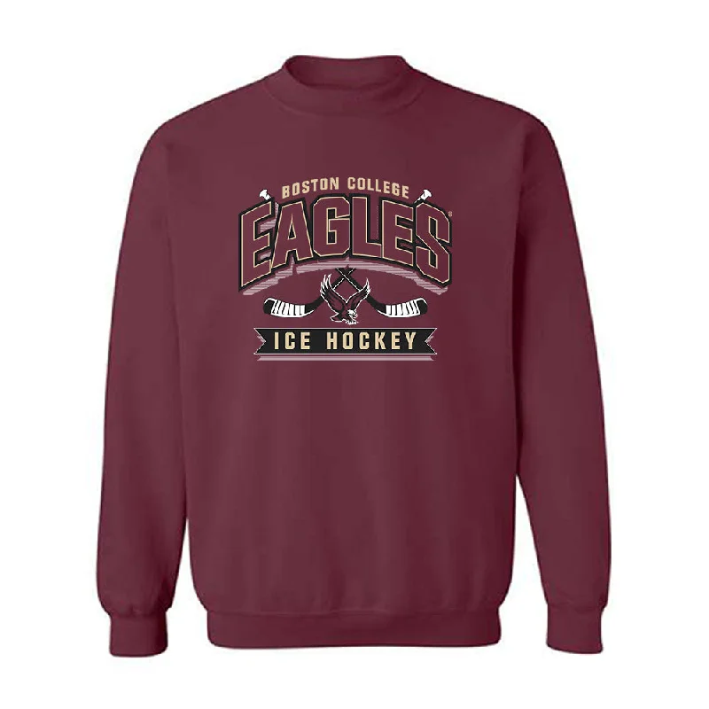 Boston College - NCAA Women's Ice Hockey : Kiley Erickson - Sports Shersey Crewneck Sweatshirt Hoodie with Typography Text Message