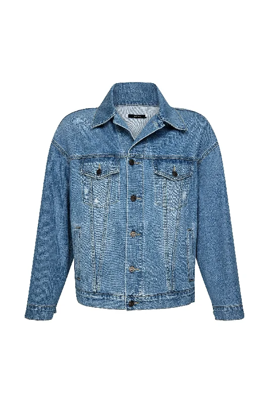 UNIVERSAL DENIM JACKET - CLASSIC VINTAGE WASH Faux Fur Jacket Real Fur Jacket Shearling Jacket