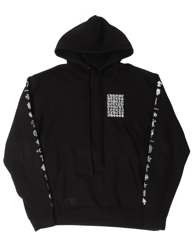 Eyechart Logo Hoodie Hoodie with Thumb Holes Functional Cozy