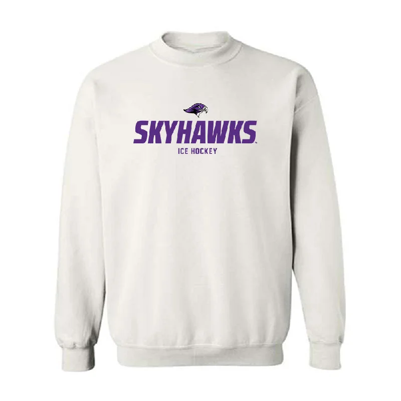 Stonehill - NCAA Women's Ice Hockey : Reagan Whynot - Classic Shersey Crewneck Sweatshirt Hoodie with Half-Zip Sporty Casual