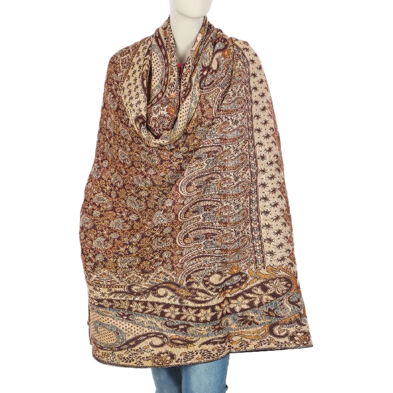 Women's Shawl - Red Soft Cashmere Shawl Cape