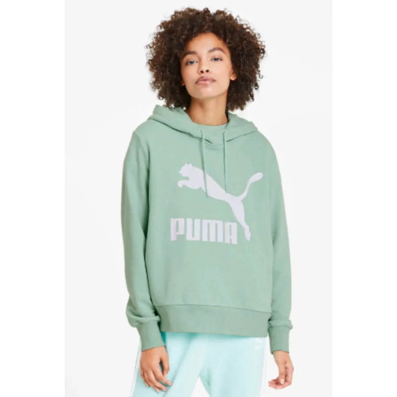 Women's Puma Classics Logo Hoodie Hoodie with Toggle Buttons Decorative Unique