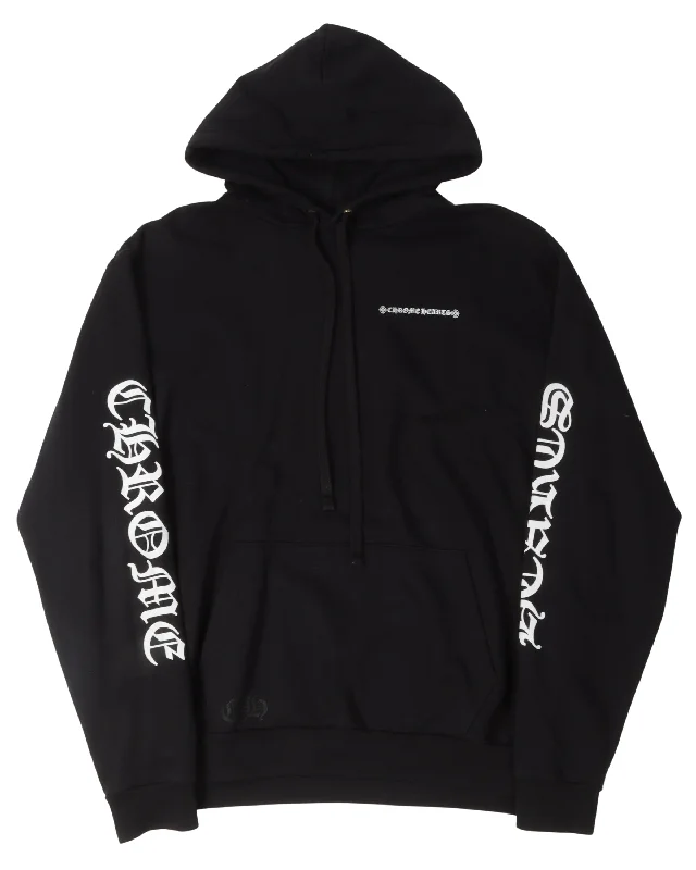 Spine Cross Hoodie Hoodie with Ribbed Cuffs Snug Fit Comfort